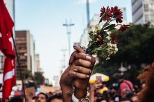 Manifestação na Avenida Paulista em protesto ao assassinato da vereadora Marielle Franco. São Paulo (2018)